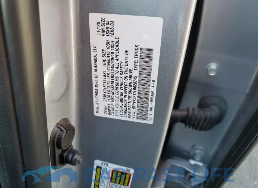 5FPYK3F17LB028745# 12