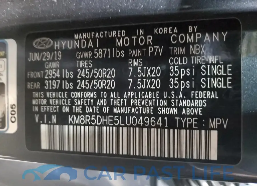 KM8R5DHE5LU049641# 14