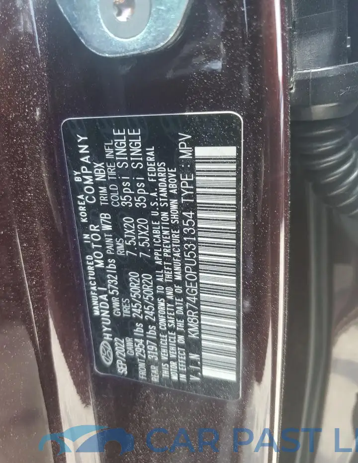 KM8R74GE0PU531354# 13