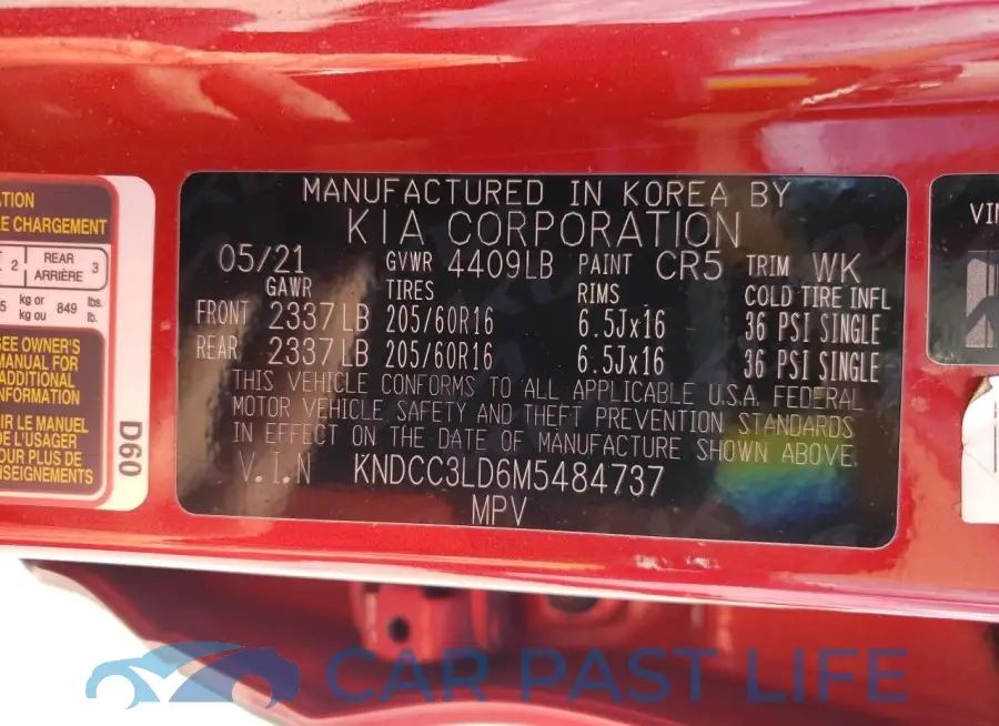 KNDCC3LD6M5484737# 13