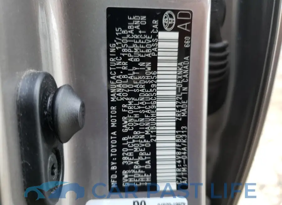 2T1BURHE9GC559256# 12