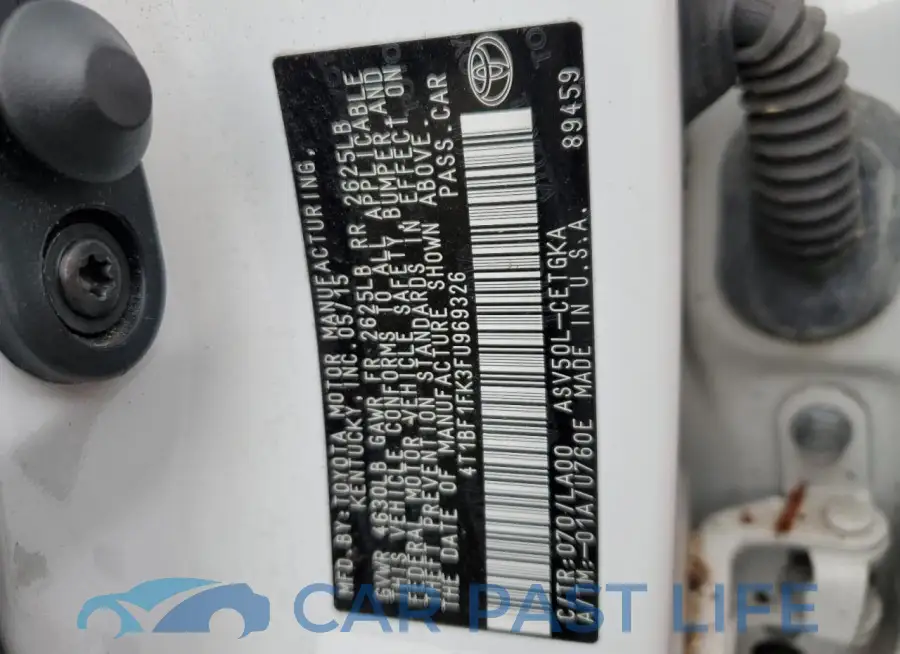 4T1BF1FK3FU969326# 13
