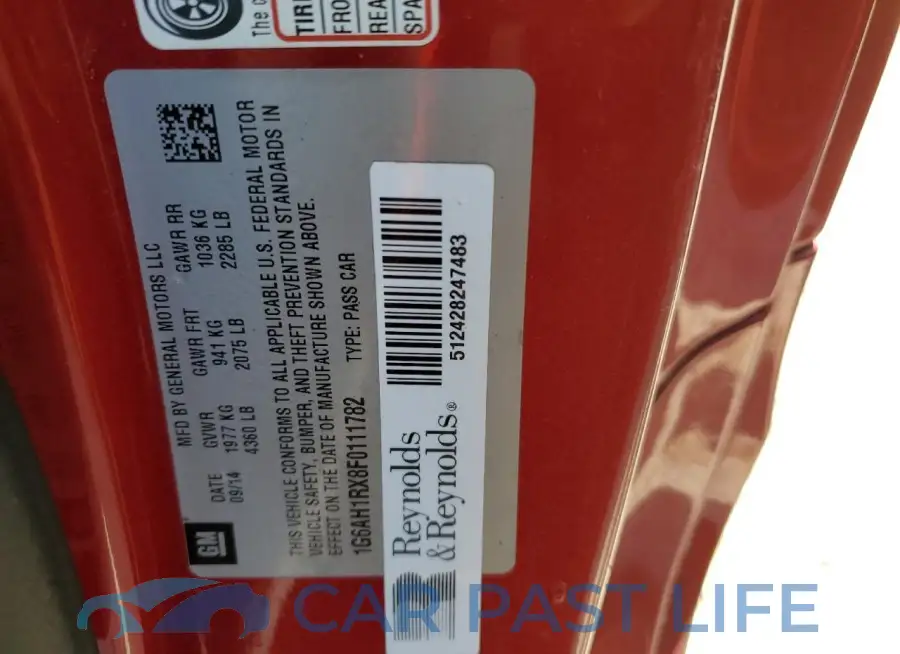 1G6AH1RX8F0111782# 12