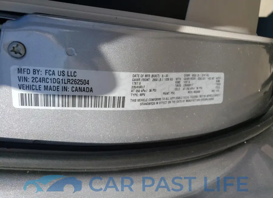 2C4RC1DG1LR262504# 12