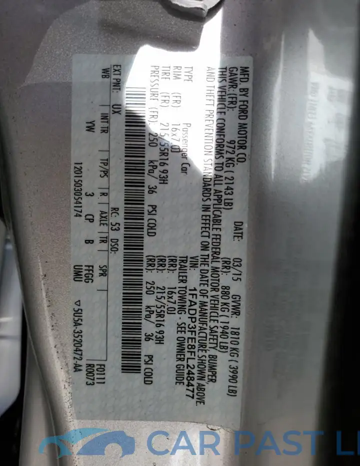 1FADP3FE8FL248477# 13