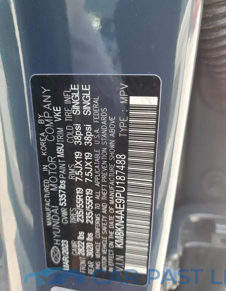 KM8KN4AE9PU187488# 12