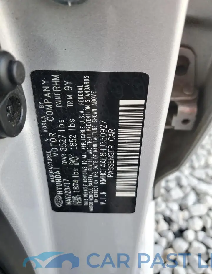 KMHCT4AE8HU330927# 12
