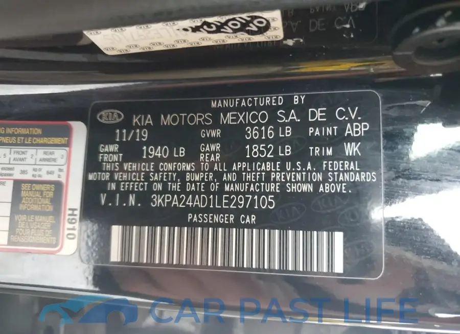 3KPA24AD1LE297105# 12