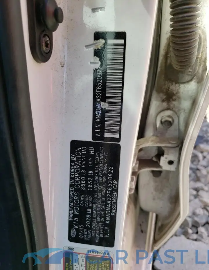 KNADM4A32F6520922# 12