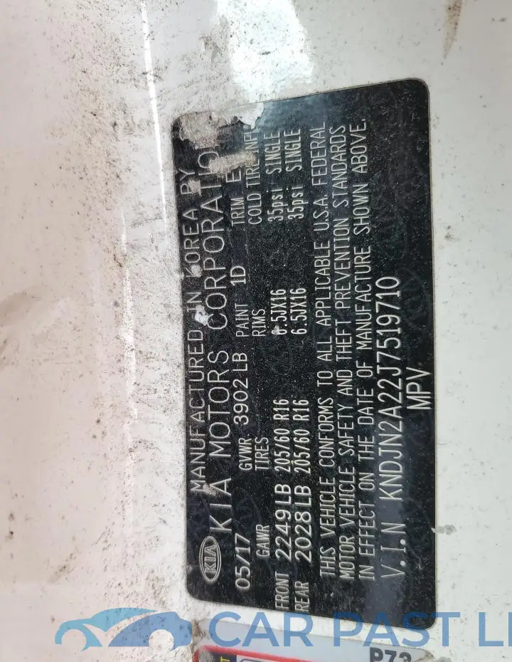KNDJN2A22J7519710# 13