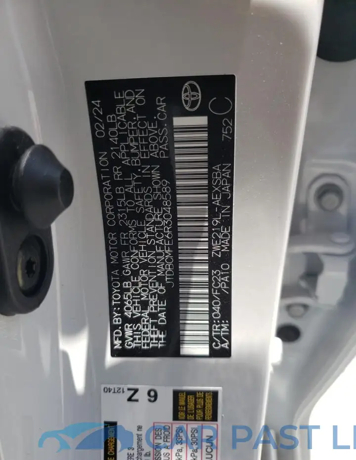 JTDBCMFE6R3048589# 13