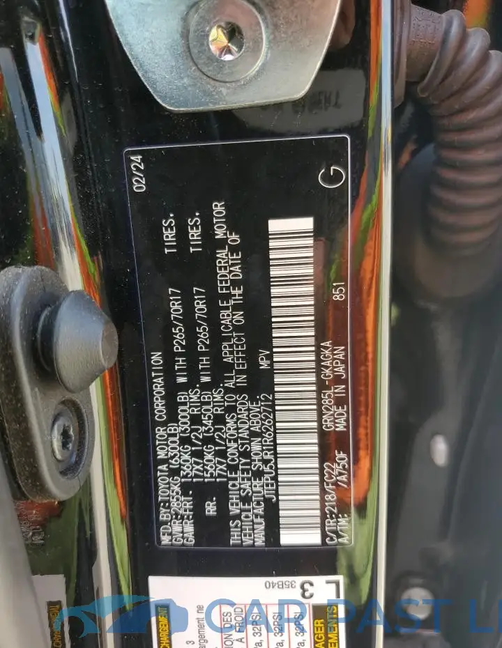 JTEPU5JR1R6262712# 13
