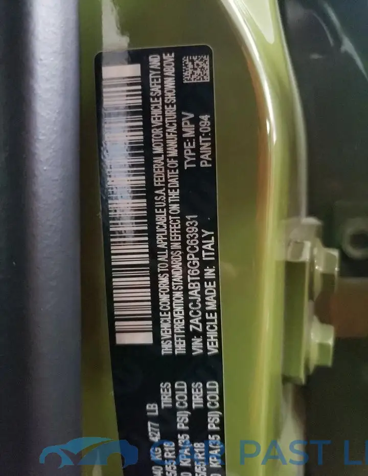 ZACCJABT6GPC63931# 13