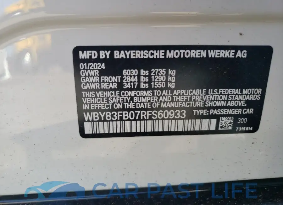 WBY83FB07RFS60933# 12