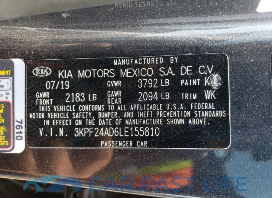 3KPF24AD6LE155810# 12