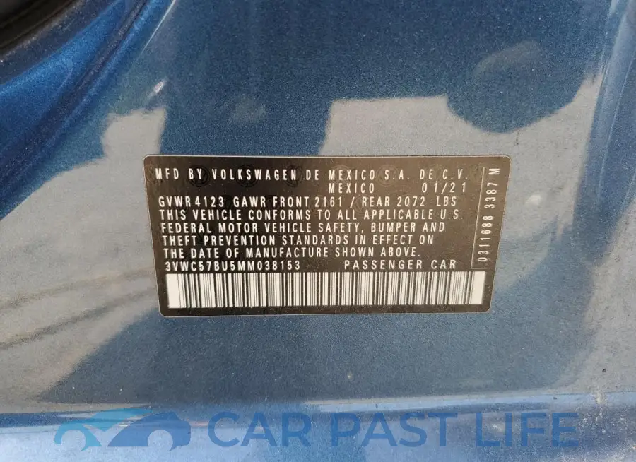 3VWC57BU5MM038153# 13