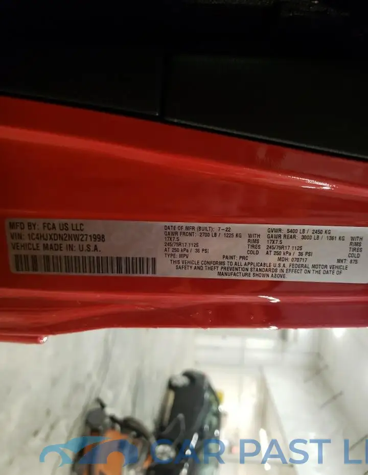 1C4HJXDN2NW271998# 13