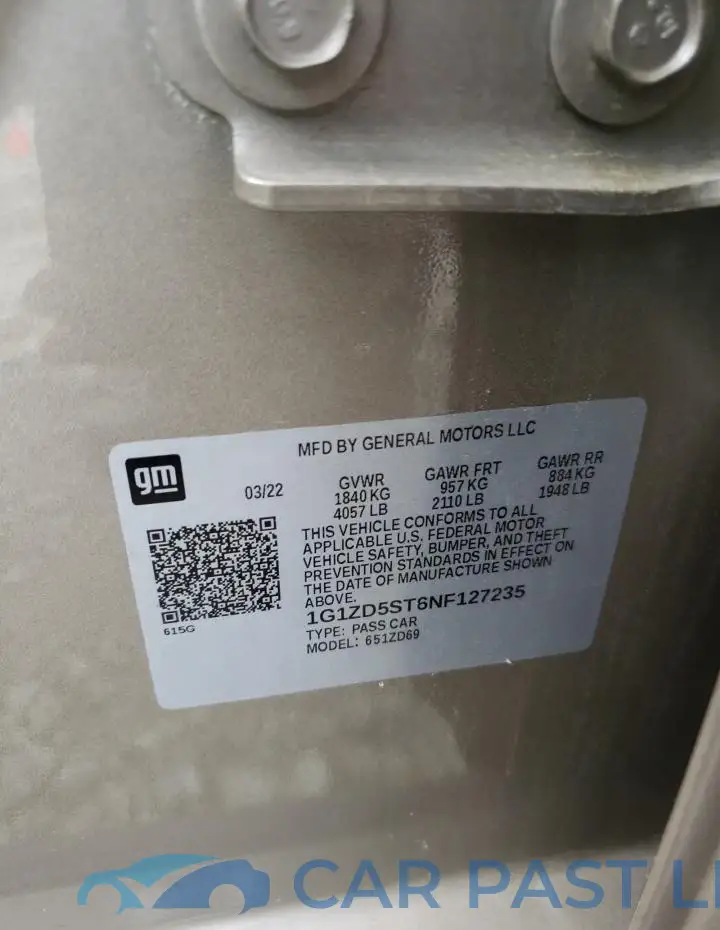 1G1ZD5ST6NF127235# 12