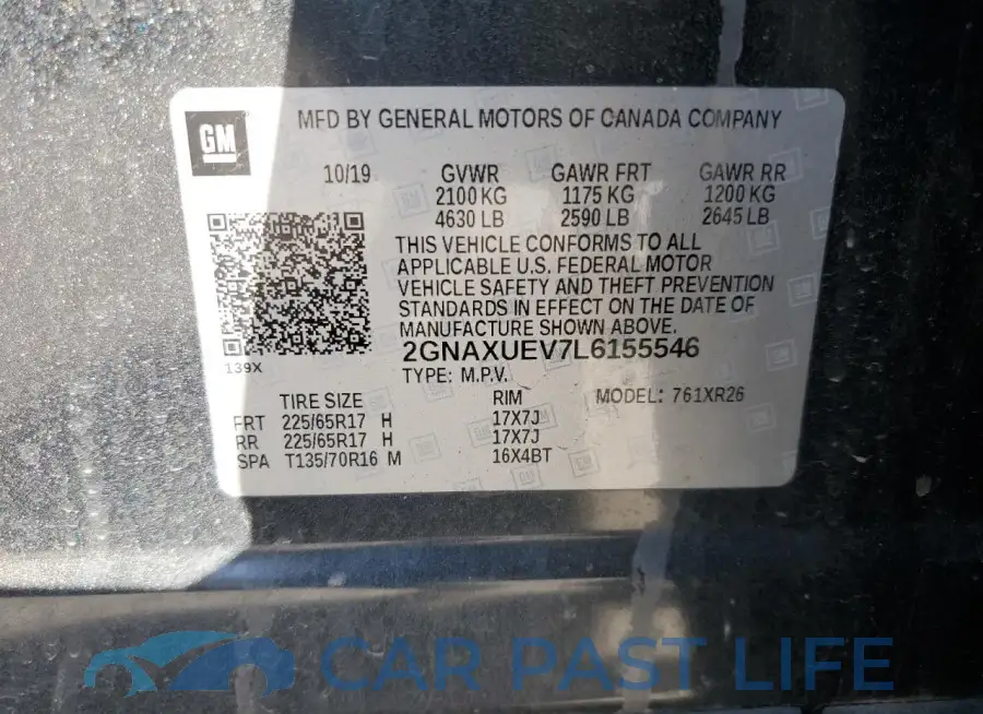 2GNAXUEV7L6155546# 13