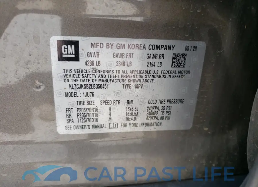 KL7CJKSB2LB350451# 12