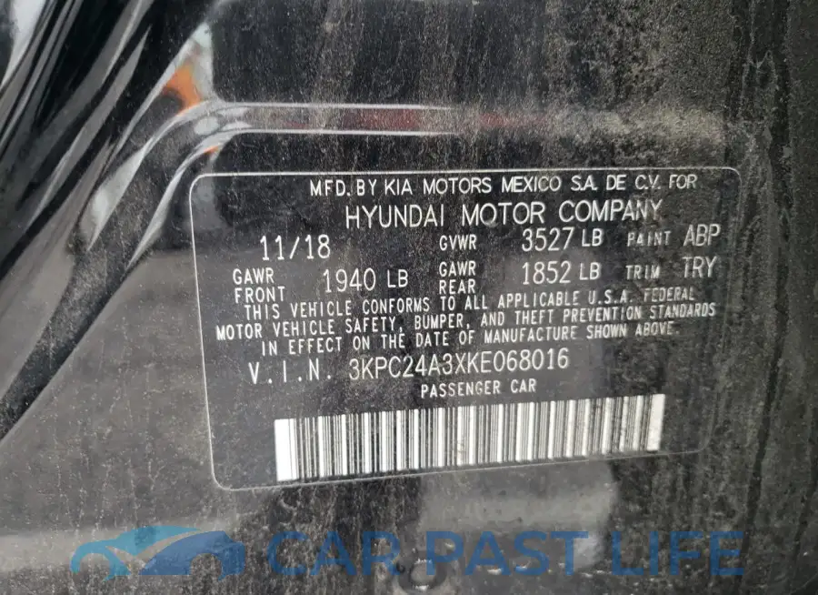 3KPC24A3XKE068016# 13