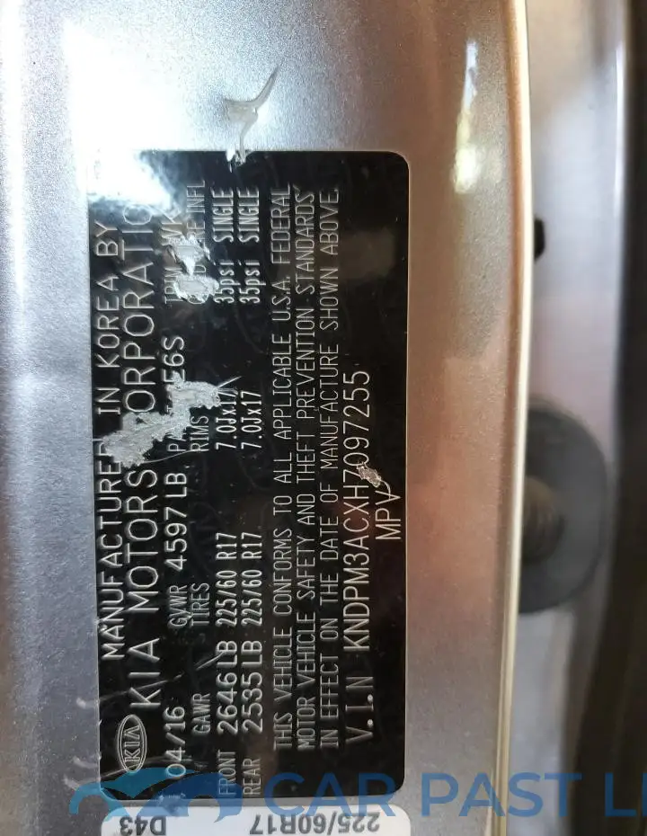 KNDPM3ACXH7097255# 14