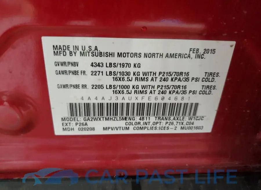 4A4AJ3AUXFE604681# 14