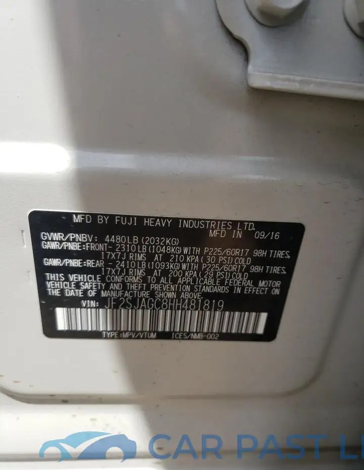 JF2SJAGC8HH481819# 13