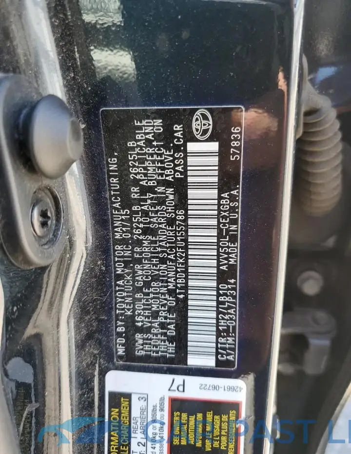 4T1BD1FK2FU155786# 12