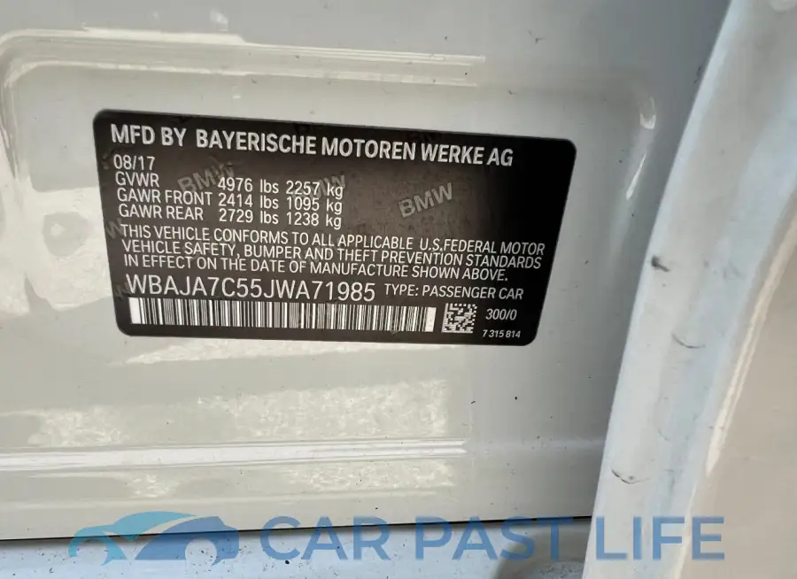 WBAJA7C55JWA71985# 10