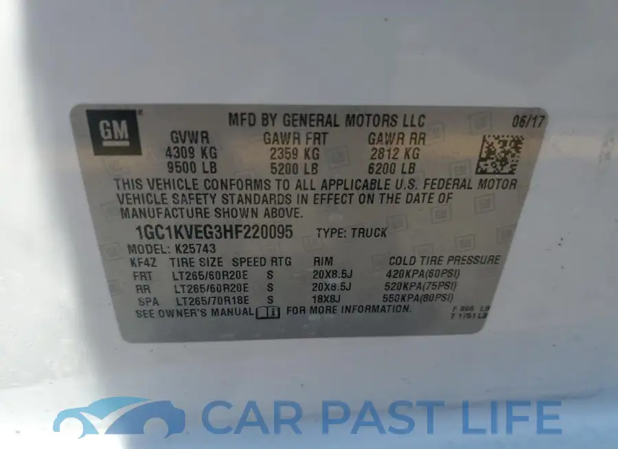 1GC1KVEG3HF220095# 12