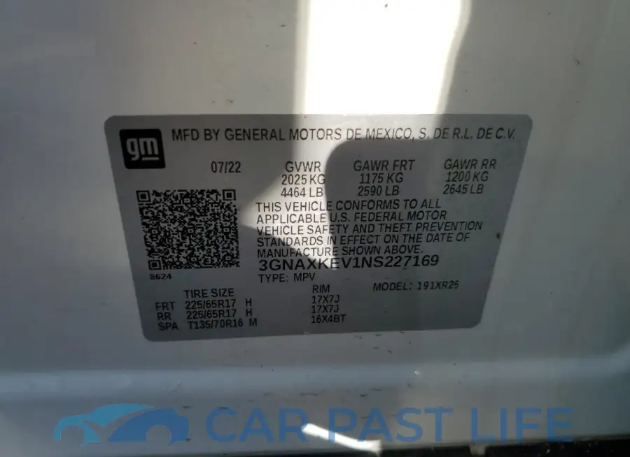 3GNAXKEV1NS227169# 13