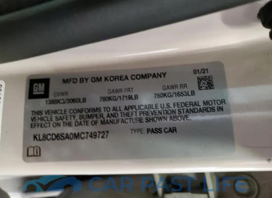 KL8CD6SA0MC749727# 13