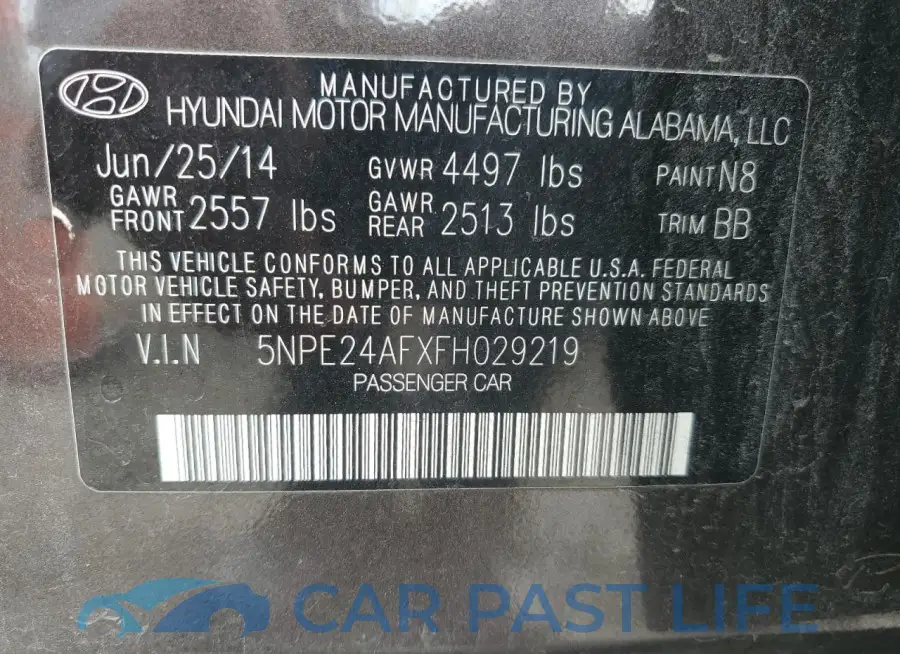 5NPE24AFXFH029219# 12