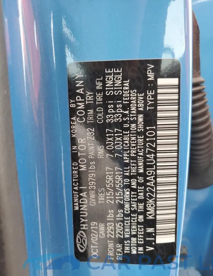 KM8K22AA9LU472101# 13
