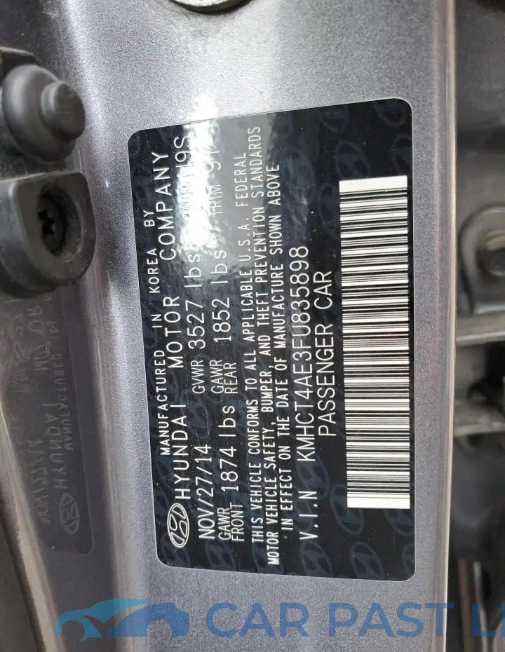 KMHCT4AE3FU835898# 12
