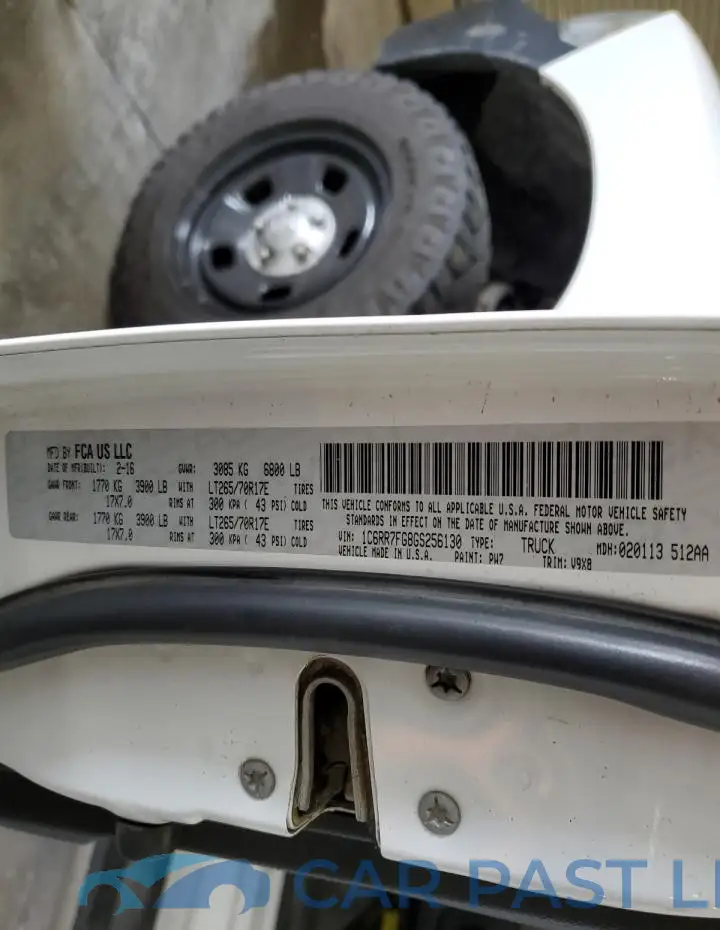 1C6RR7FG8GS256130# 12