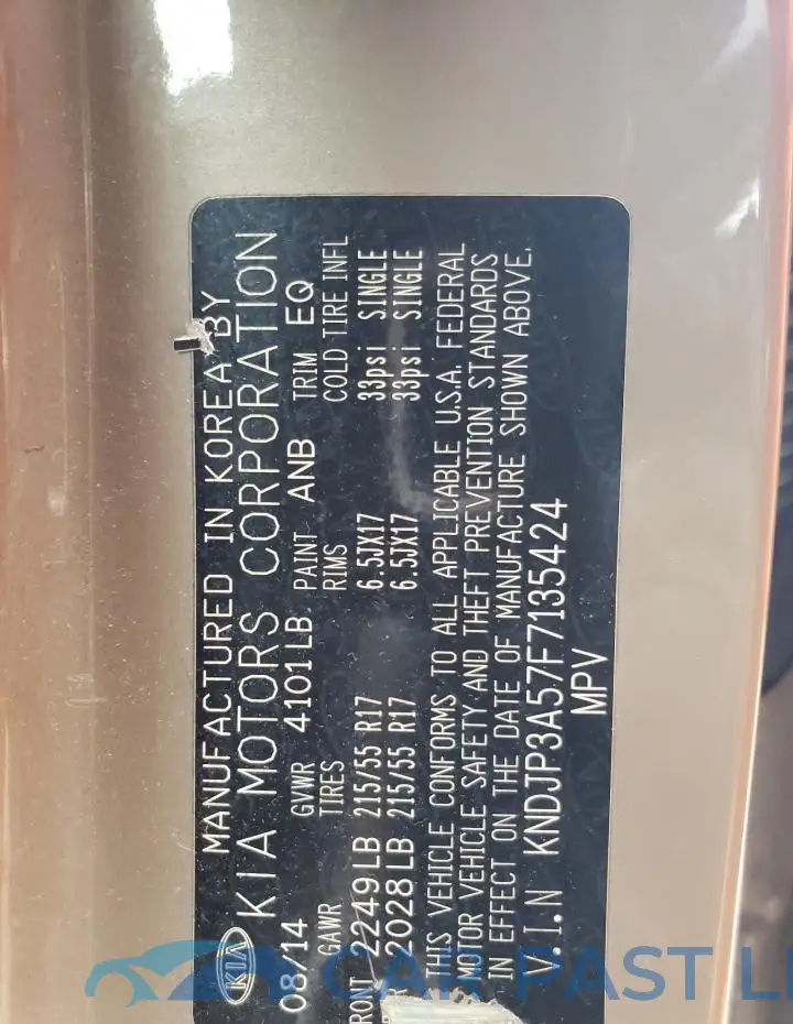 KNDJP3A57F7135424# 14