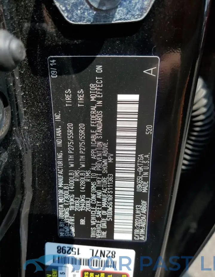 5TDDW5G16FS111363# 13