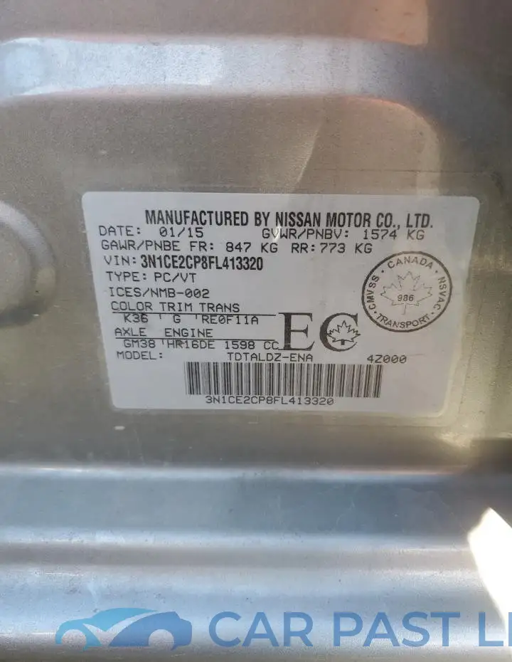 3N1CE2CP8FL413320# 13