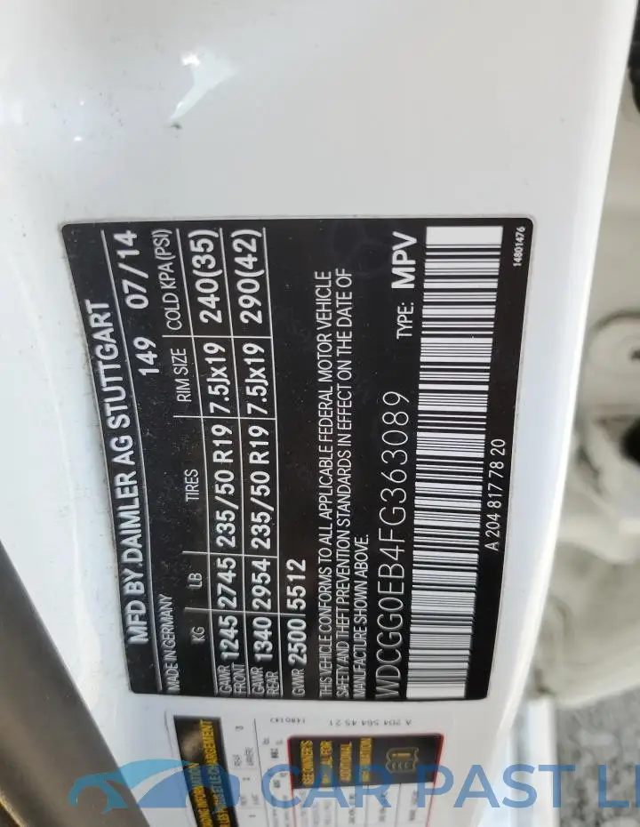 WDCGG0EB4FG363089# 13