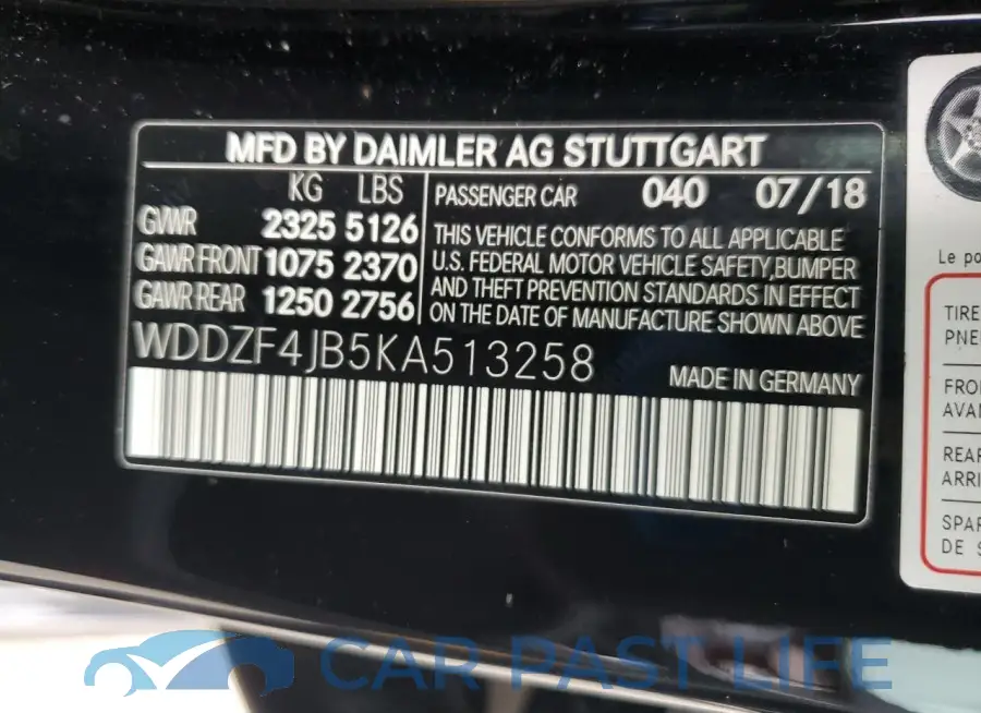 WDDZF4JB5KA513258# 12