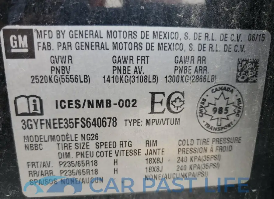 3GYFNEE35FS640678# 14