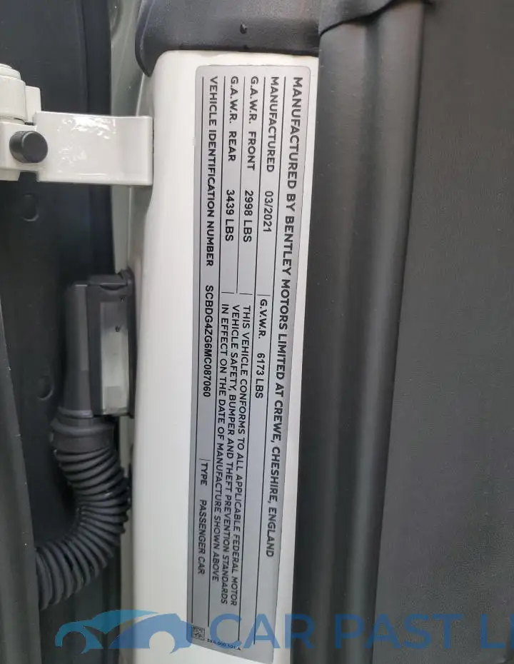 SCBDG4ZG6MC087060# 12
