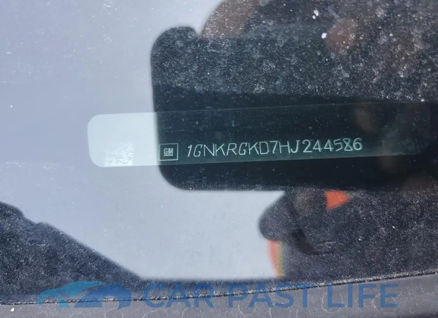 1GNKRGKD7HJ244586# 14