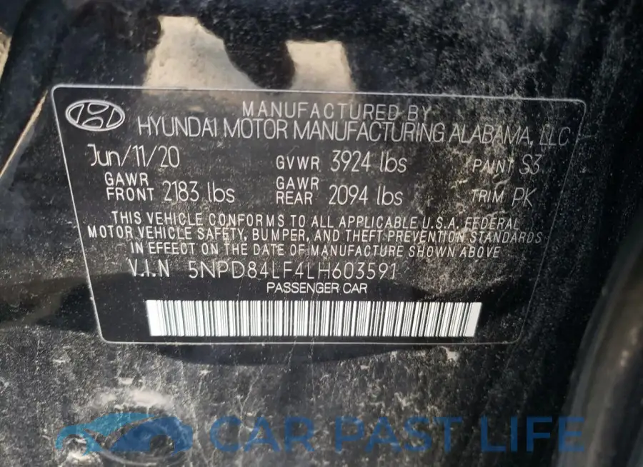 5NPD84LF4LH603591# 12