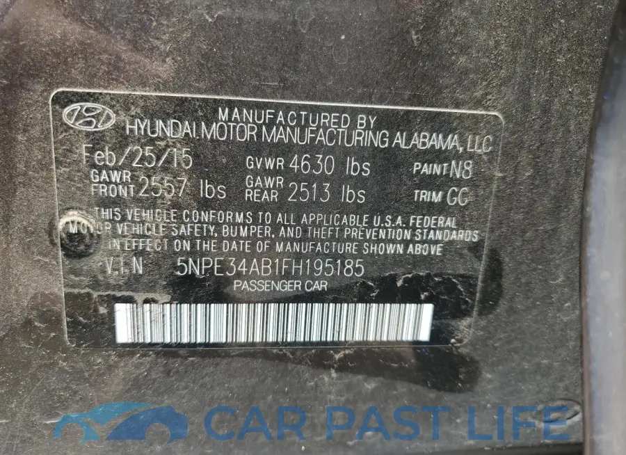 5NPE34AB1FH195185# 12