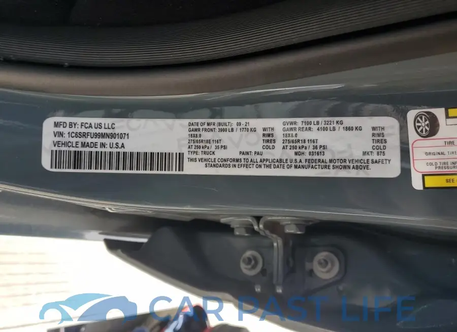 1C6SRFU99MN901572# 12