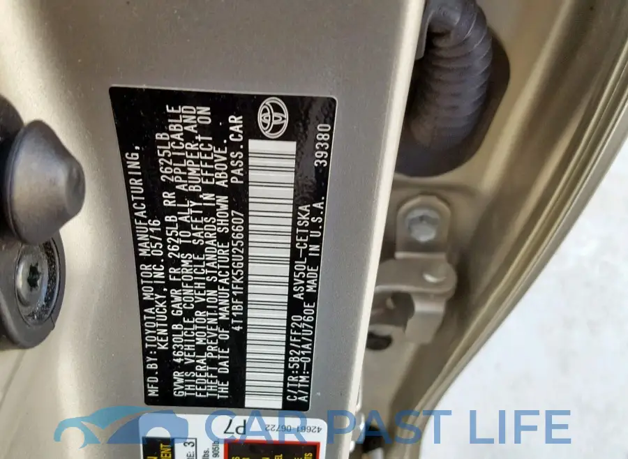 4T1BF1FK5GU256607# 10