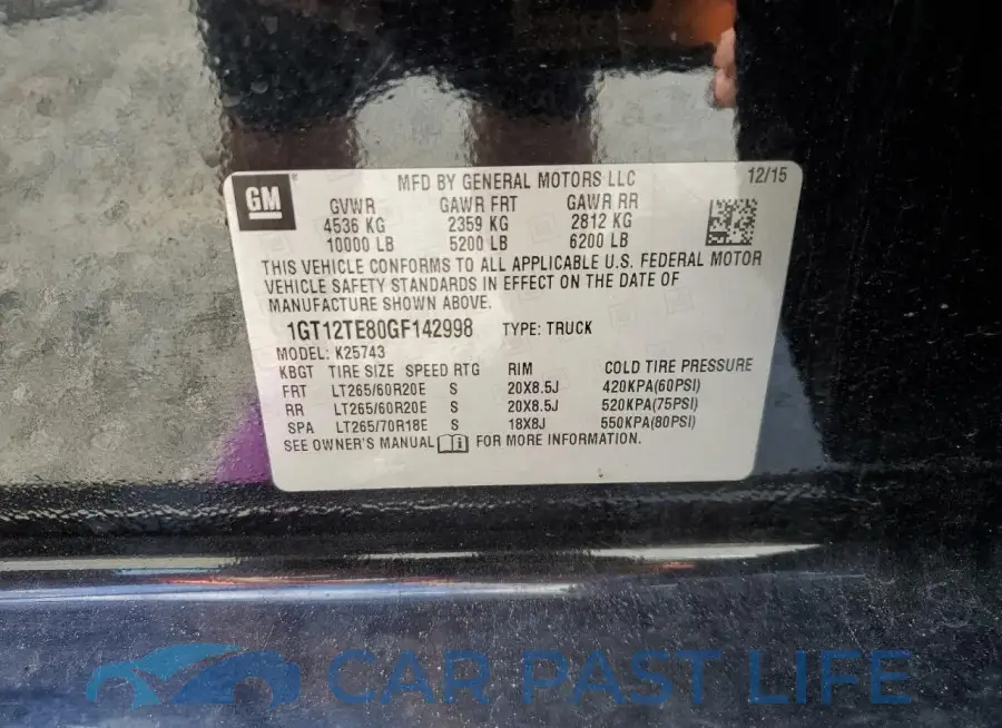 1GT12TE80GF142998# 13